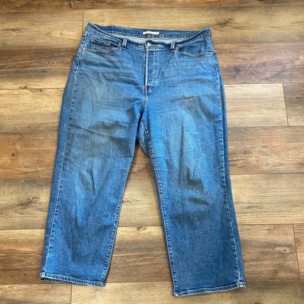 Levi Strauss Ribcage Straight Ankle Jeans Size 18W